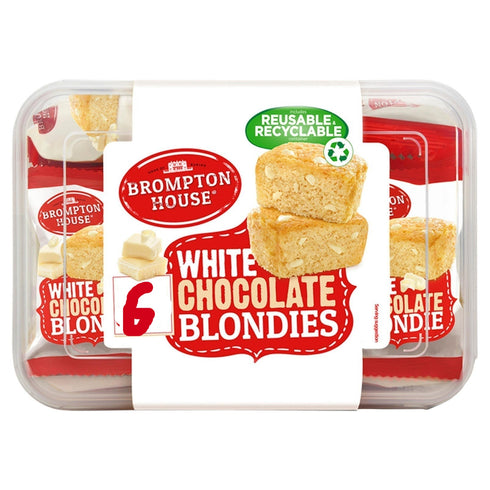 Brompton House White Chocolate Blondies 150g 6 Pack