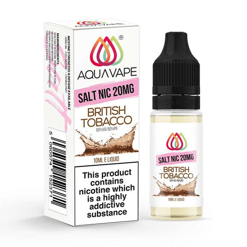 Aquavape British Tobacco Nic Salt 20mg