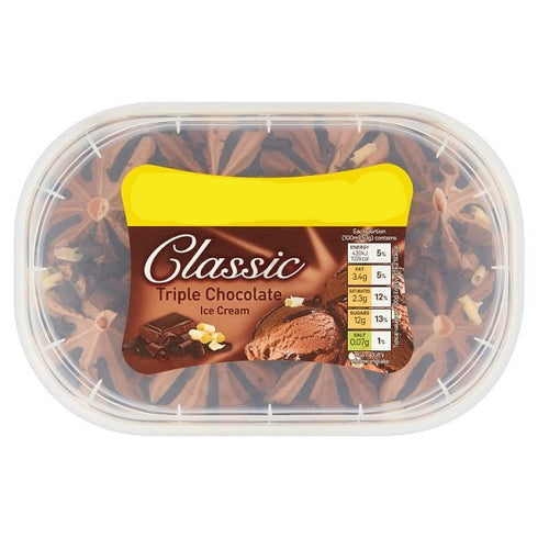 Classic Triple Chocolate Ice Cream 900ml