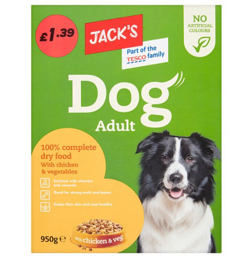 Jacks Dog Food Chicken & Veg 950g