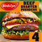 Birds Eye Original Beef Quarter Pounders with Onion 4 Pack 454g