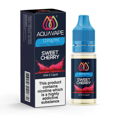AquaVape Sweet Cherry E-Liquid 12mg