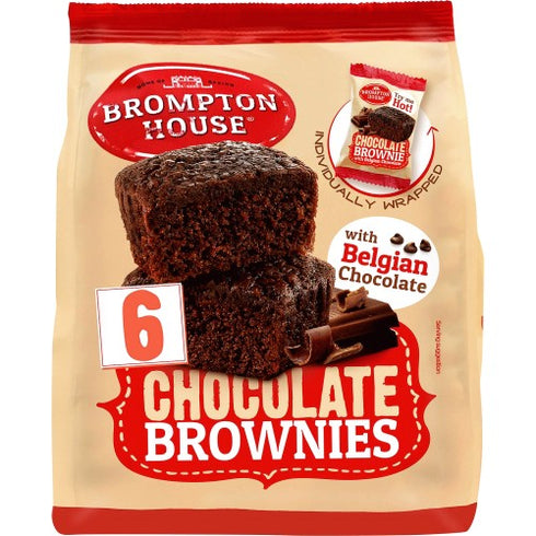 Brompton House Chocolate Brownies 6 x 25g (150g)