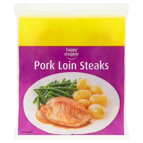 Happy Shopper Frozen Pork Loin Steaks 240g