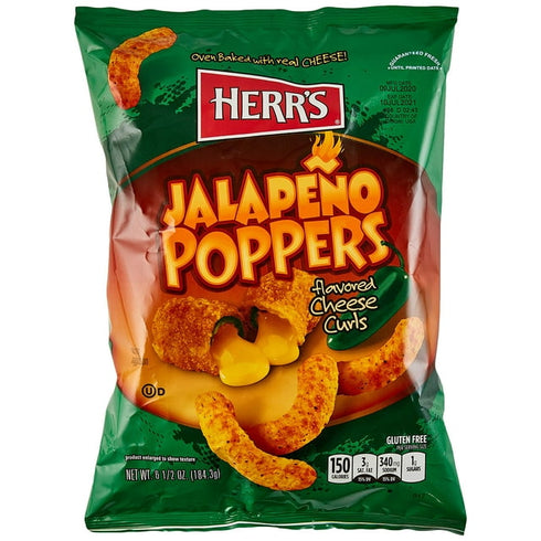 Herr's Jalapeno Cheese Curls 198.5g