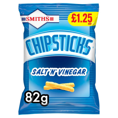 Smiths Chipsticks Salt 'n' Vinegar Snacks 82g