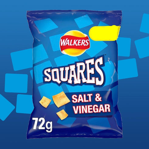 Walkers Squares Salt & Vinegar 72g