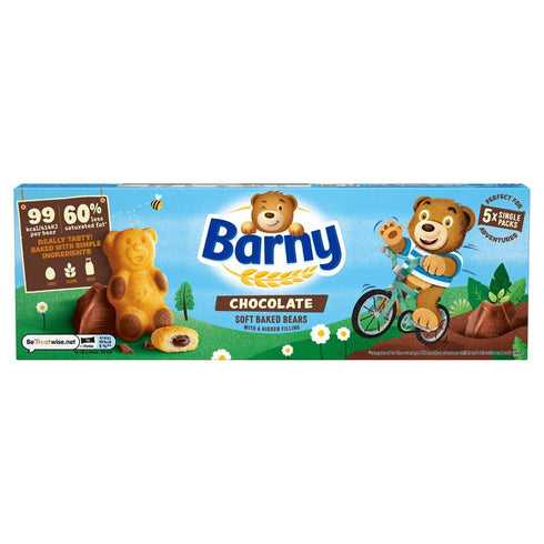 Barny Chocolate Soft Baked Bears 5 Pack 125g