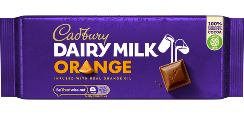 Cadbury Dairy Milk Orange Chocolate Bar 180g