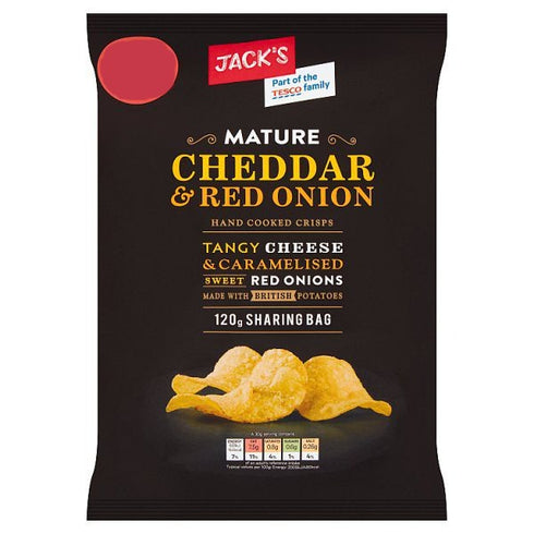 Jacks Cheddar And Onion Crisps 120g