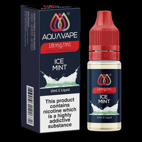 Aqua Vape Ice Mint E-Liquid - 18mg 10ml