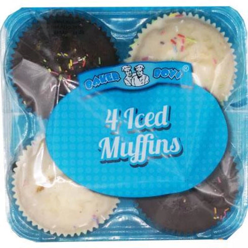 Baker Boys Iced Muffins 4 Pack