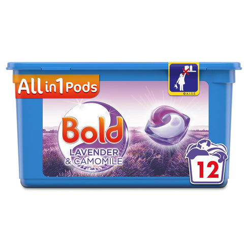 Bold All-in-1 PODS® Washing Liquid Capsules 12 Washes, Lavender & Camomile