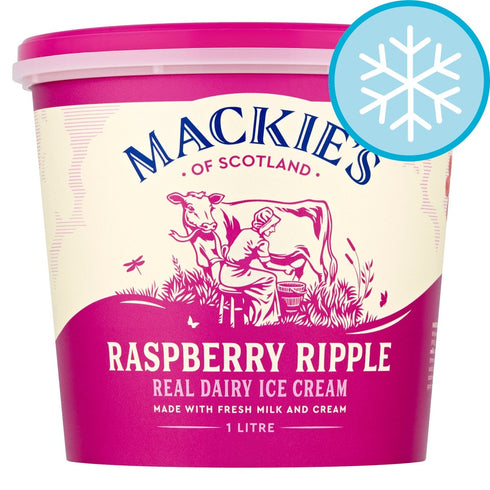 Mackie's Rasberry Ice Cream 1L