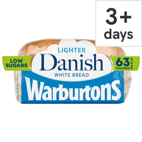 Warburtons Danish Lighter White Bread 400g