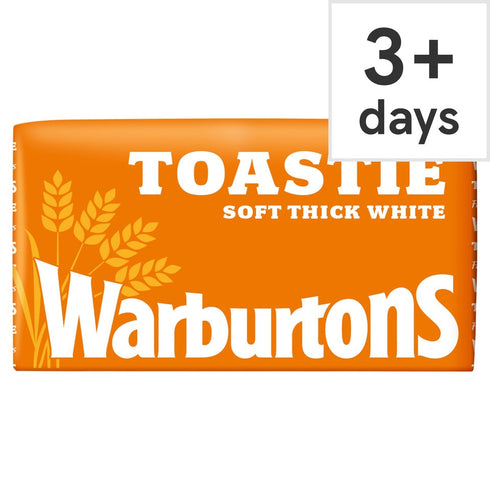 Warburtons Toastie Thick Sliced Soft White Bread 800g