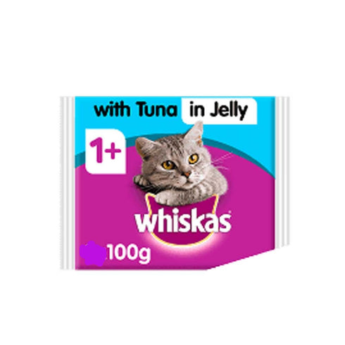 Whiskas Tuna in Jelly Wet Adult 1+ Cat Food Pouches 100g