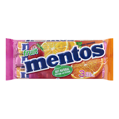 Mentos Fruit 3 Pack