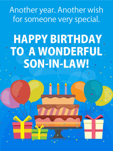 Birthday Card Son In Law