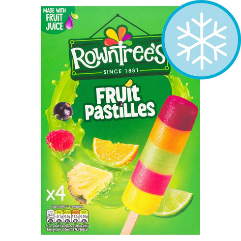 Rowntree's Fruit Pastilles Lollies 4 x 65ml