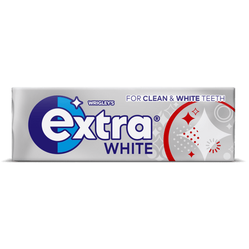 Extra White Chewing Gum Sugar Free 10 Pieces