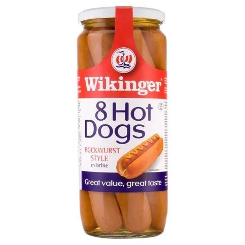 Wikinger 8 Hot Dogs Bockwurst Style in Brine 103g