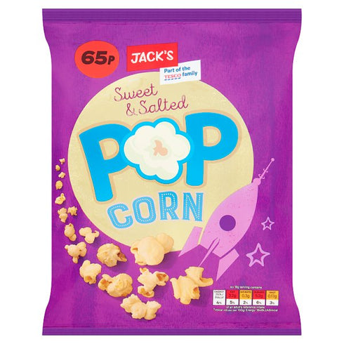 Jacks Sweet & Salted Popcorn 55g