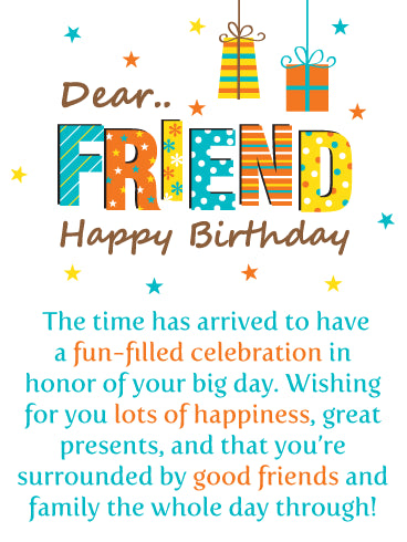 Birthday Card Friend