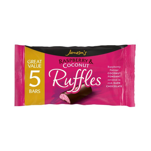 Ruffle Bars Raspberry x 5