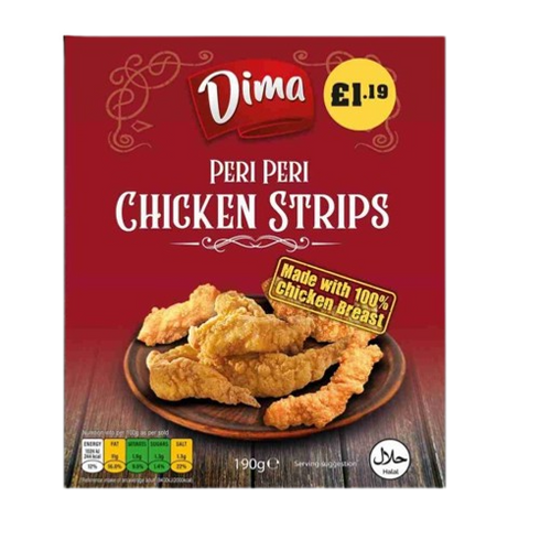 Dima Peri Peri Chicken Strips 190g