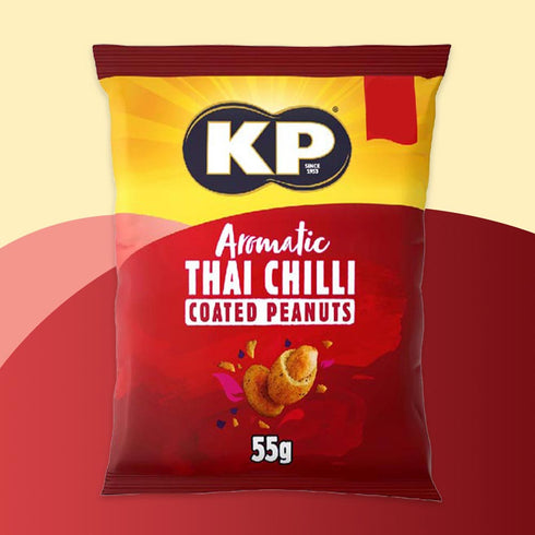 KP Aromatic Thai Chilli Coated Peanuts 55g