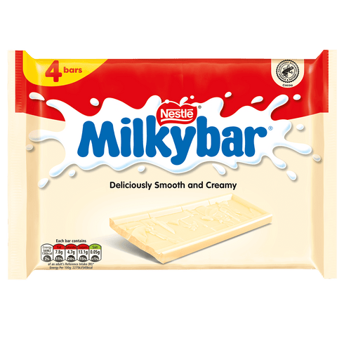 Nestle Milkybar White Chocolate 4 Pack 100g