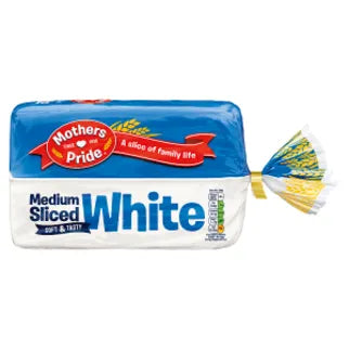 Mothers Pride Medium Sliced White 800g