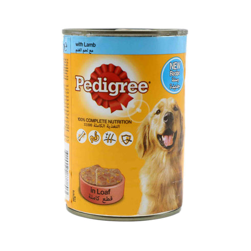 Pedigree Dog Food in Loaf with Lamb 400g