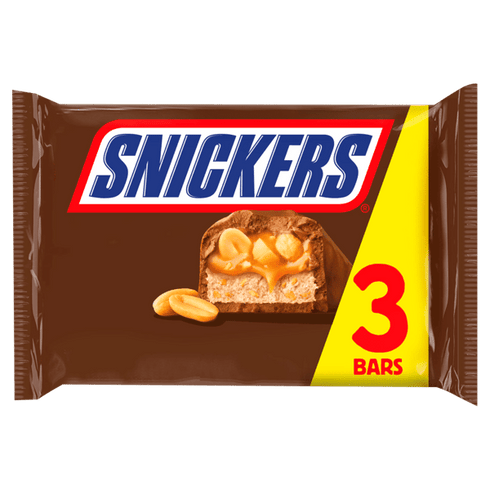 Snickers Chocolate Bars Multipack 3 x 41.7g
