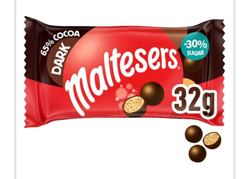Maltesers Dark Chocolate Bag 32g
