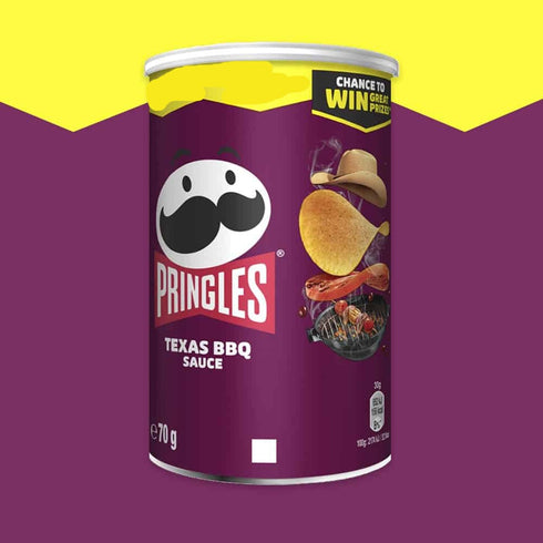Pringles Texas BBQ Sauce Crisps Can 70g