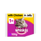 Whiskas Chicken In Jelly Wet Adult 1+ Cat Food Pouches 100g